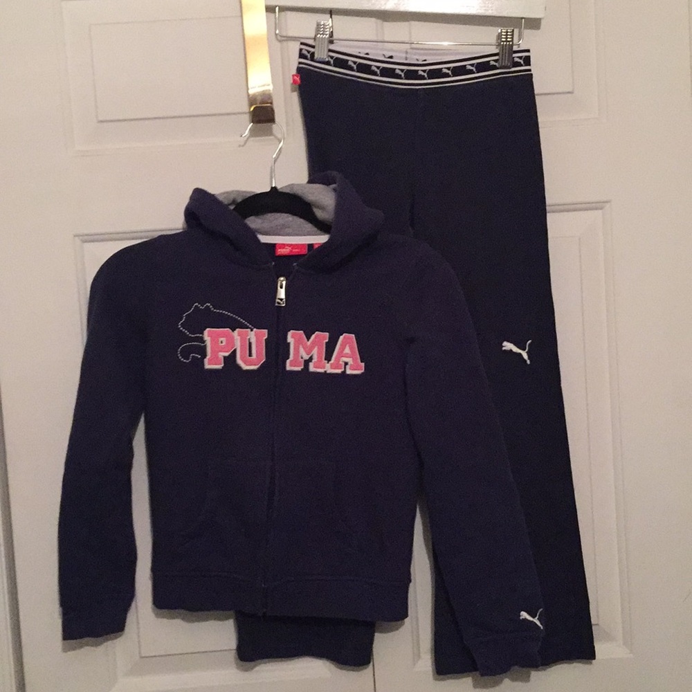 Puma two piece, hoodie and yoga pants